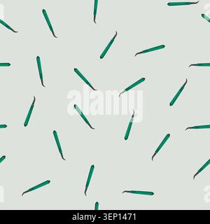 seamless pattern medical scalpel surgery cartoon. medical scalpel surgery sign vector Stock Vector