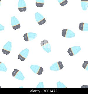 pattern spray automatic air freshener cartoon. perfume packaging, cosmetic bottle, scent container spray automatic air freshener sign. seamless symbol Stock Vector