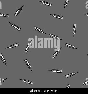 seamless pattern Oral irrigator emitting a targeted water stream for cleaning between teeth, promoting gum health and fresh, comprehensive daily denta Stock Vector