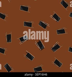 seamless pattern blackboard outdoor chalkboard cartoon. restaurant wooden, chalk black, blank stand blackboard outdoor chalkboard sign vector Stock Vector