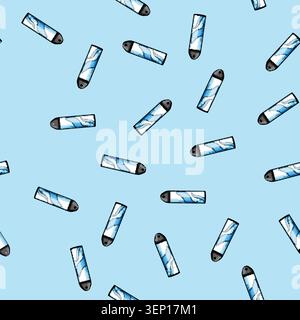 seamless pattern Air freshener can with aerosol spray dispensing a refreshing scent for home or office, symbolizing cleanliness, improved air quality Stock Vector