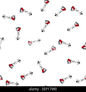 pattern handheld garment steamer cartoon. laundry wash, emblem repair, iron pictogram handheld garment steamer sign vector Stock Vector