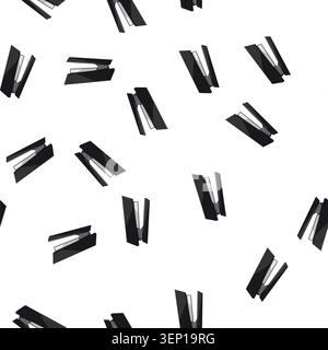 pattern work stapler cartoon. storage equipment, construction distribution, factory shipping sign vector Stock Vector