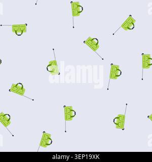 pattern wheels trolley bag cartoon. carryon spinner, lightweight expandable, cabin zipper wheels trolley bag sign. seamless vector illustration Stock Vector