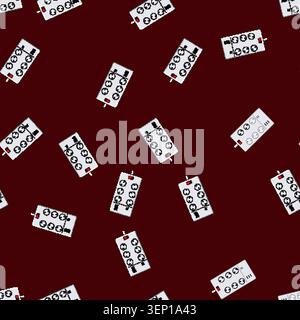 seamless pattern usb power strip smart cartoon. alexa google, assistant control, remote energy usb power strip smart sign vector Stock Vector