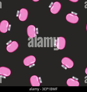 seamless pattern memorial urn ashes cartoon. dead cemetery, grief ceramic, ash vase memorial urn ashes sign vector Stock Vector
