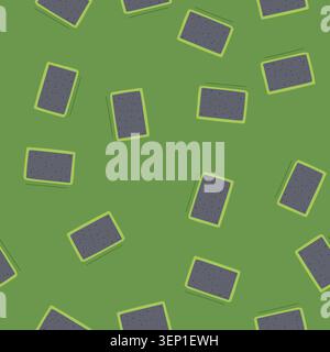 pattern buffer nail file cartoon. shape polish, care tool, salon beauty buffer nail file sign. seamless vector illustration Stock Vector
