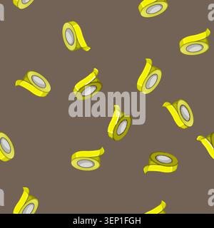 seamless pattern scotch duct tape cartoon. scotch duct tape sign vector Stock Vector