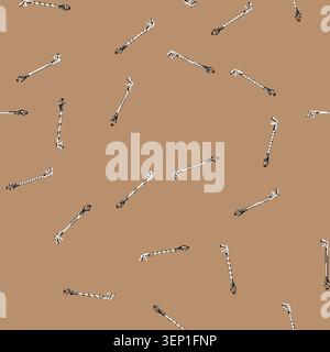 seamless pattern reacher grabber tool cartoon. reach graphic, long symbol, object litter reacher grabber tool sign vector Stock Vector
