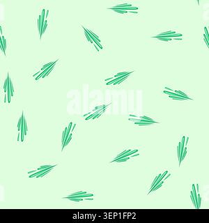 pattern green cartoon lines illustrating rapid movement or a dynamic spray, creating a visual effect of speed, liquid splash, or energy bursting forwa Stock Vector