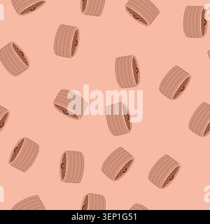 pattern cooking bamboo steamer basket cartoon. steam dumplings, vegetables healthy, cookware traditional cooking bamboo steamer basket sign. seamless Stock Vector