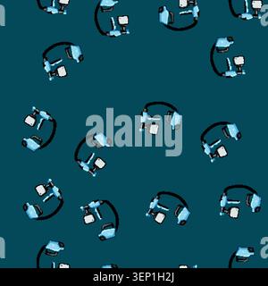 seamless pattern gun paint sprayer cartoon. er drip, logo body, car auto gun paint sprayer sign vector Stock Vector