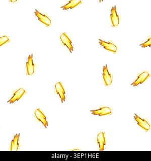 pattern bullet gun flash cartoon. muzzle smoke, effect explosion, bomb fire bullet gun flash sign vector Stock Vector