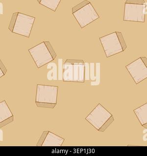 seamless pattern goal wooden blocks cartoon. development education, success finance, learn object goal wooden blocks sign vector Stock Vector
