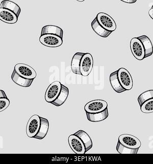 seamless pattern adapter faucet aerator cartoon. conservation device, fixture plumbing, sink bathroom adapter faucet aerator sign vector Stock Vector