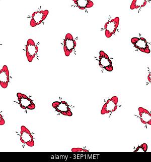pattern dialogue comic speech bubble cartoon. caption cloud, tail burst, whisper thought dialogue comic speech bubble sign vector Stock Vector