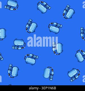 seamless pattern clean water pump cartoon. filter plumbing, pipe purification, equipment repair clean water pump sign vector Stock Vector