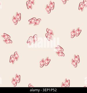 pattern comfortable kid slippers cartoon. cute lifestyle, animal casual, bedroom s comfortable kid slippers sign. seamless vector illustration Stock Vector