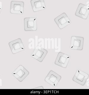 seamless pattern house smoke detector cartoon. house smoke detector sign vector Stock Vector