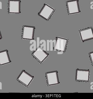 seamless pattern audio guitar amplifier cartoon. audio guitar amplifier sign vector Stock Vector