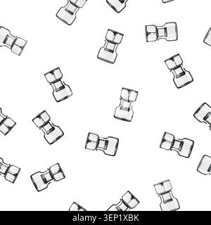 pattern cup ice drip coffee cartoon. cup ice drip coffee sign vector Stock Vector