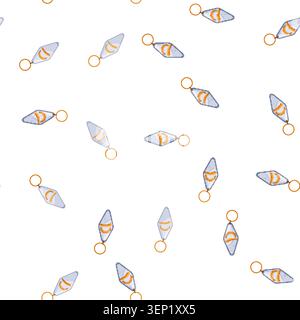 pattern silver keychain key cartoon. silver keychain key sign vector Stock Vector