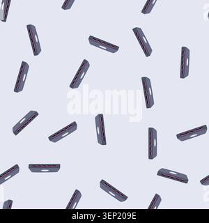 pattern cable usb hub cartoon. computer mouse, notebook charge, port desk cable usb hub sign. seamless vector illustration Stock Vector