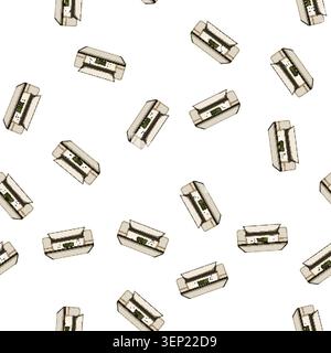 pattern computer photo printer cartoon. scanner office, machine laser computer photo printer sign vector Stock Vector