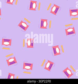 pattern health vitamin capsule cartoon. nutrition care, food medicine, diet medical health vitamin capsule sign. seamless vector illustration Stock Vector