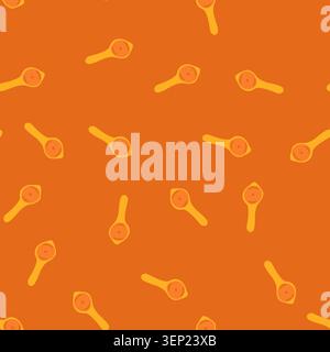 pattern baking egg separator tool cartoon. gadget yolk, whites efficient, convenient easy baking egg separator tool sign. seamless vector illustration Stock Vector