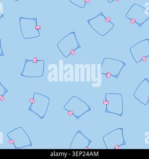 seamless pattern important pinned paper notes cartoon. task organize, memory office, desk reminder important pinned paper notes sign vector Stock Vector
