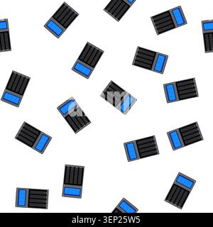 pattern recharge aa battery charger cartoon. lithium charge, energy symbol recharge aa battery charger sign vector Stock Vector