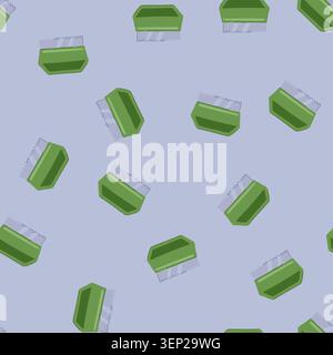 pattern float notched trowel cartoon. glue concrete, mortar spatula, installation flooring float notched trowel sign. seamless vector illustration Stock Vector