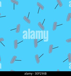pattern portable charging mat cartoon. efficient sleek, universal compact, durable convenient portable charging mat sign. seamless vector illustration Stock Vector