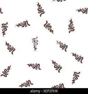 pattern smooth chocolate drip sause cartoon. indulgent homemade, recipe cocoa, creamy luscious smooth chocolate drip sause sign vector Stock Vector