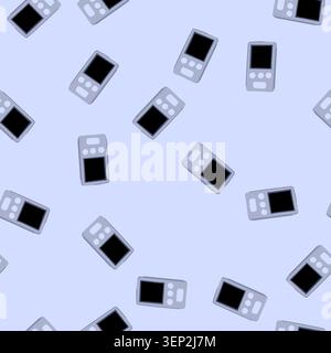 pattern hotspot travel router cartoon. device small, lightweight convenient, mobile technology hotspot travel router sign. seamless vector illustratio Stock Vector