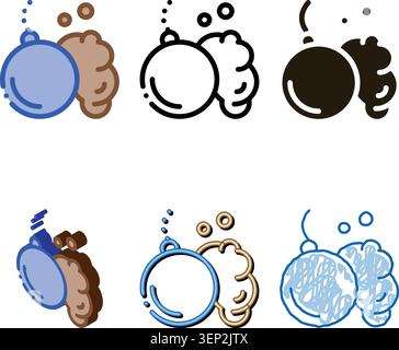 Wrecking Ball Icon Vector. Outline Wrecking Ball Sign. styles Color Isolated Contour Symbol Stock Vector