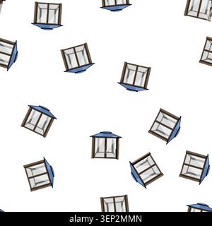pattern sky pergola patio cartoon. blue aluminum, garden roof, luxury construction sky pergola patio sign vector Stock Vector