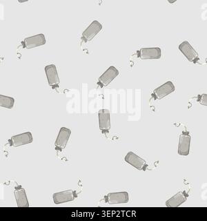 seamless pattern beverage sport drinking bottle cartoon. beverage sport drinking bottle sign vector Stock Vector