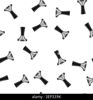 pattern machine tamper coffee cartoon. machine tamper coffee sign vector Stock Vector