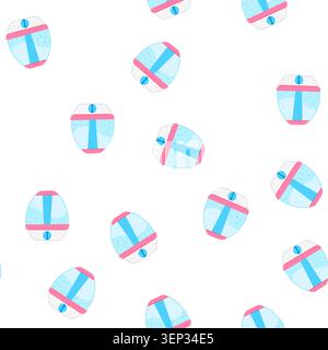 pattern vapor humidifier air cartoon. diffuser woman, home steam vapor humidifier air sign. seamless symbol vector illustration Stock Vector
