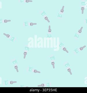 pattern sinus nasal spray bottle cartoon. congestion relief, decongestant mist, rinse squeeze sinus nasal spray bottle sign. seamless vector illustrat Stock Vector
