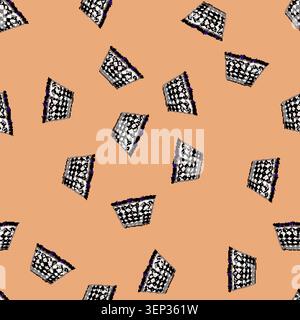 seamless pattern carpet boho rug cartoon. ethnic distressed, kilim vintage, geometric abstract carpet boho rug sign vector Stock Vector