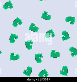 pattern dc electric motor cartoon. ac horsepower, speed energy, efficiency controller dc electric motor sign. seamless vector illustration Stock Vector