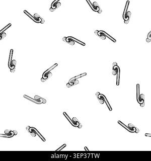 pattern Window handle providing a simple and essential mechanism for operating windows, offering ease of use and secure closure in modern and traditio Stock Vector