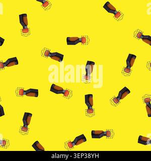 seamless pattern fire heater gas cartoon. fire heater gas sign vector Stock Vector