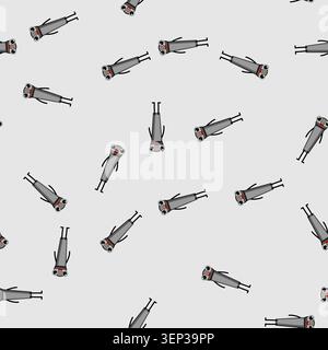seamless pattern ghetto retro music character cartoon. concert tape, cocktail funky, dance flower ghetto retro music character sign vector Stock Vector