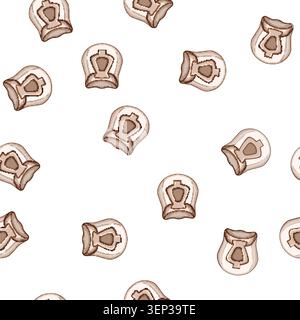 pattern pain cervical neck collar cartoon. injury recovery, alignment comfort, stability immobilization pain cervical neck collar sign vector Stock Vector