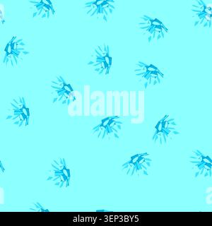 pattern stylized illustration depicting a vibrant frozen energy blast, showing sharp blue ice shards exploding outwards from a central cluster, ideal Stock Vector