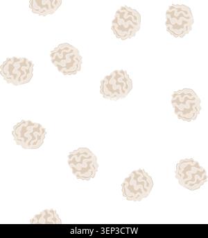 pattern creme meringue cartoon. custard sweet, swirl pastry, topping blue creme meringue sign. seamless symbol vector illustration Stock Vector
